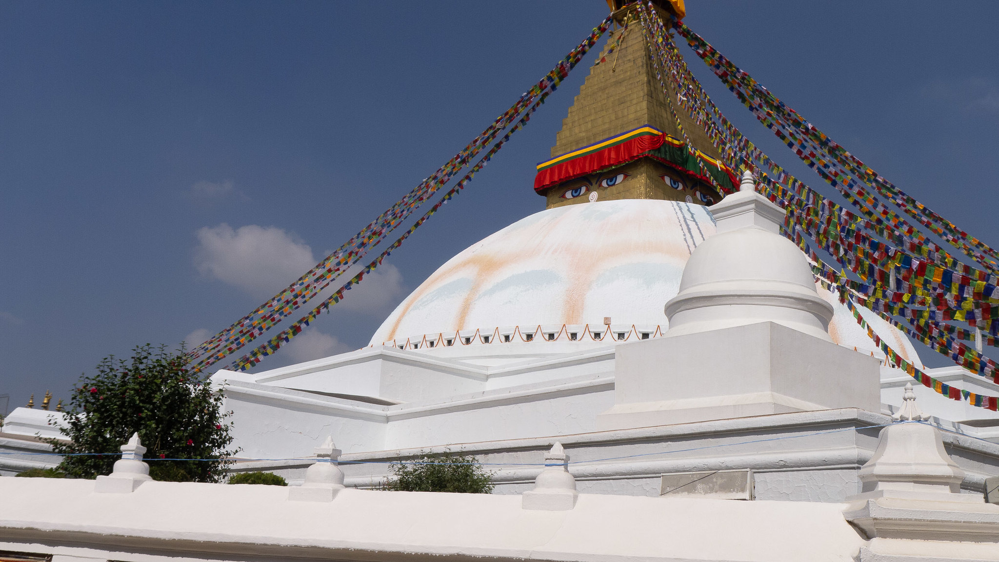 Stupa de Bodhnath à Kathmandu en 2019